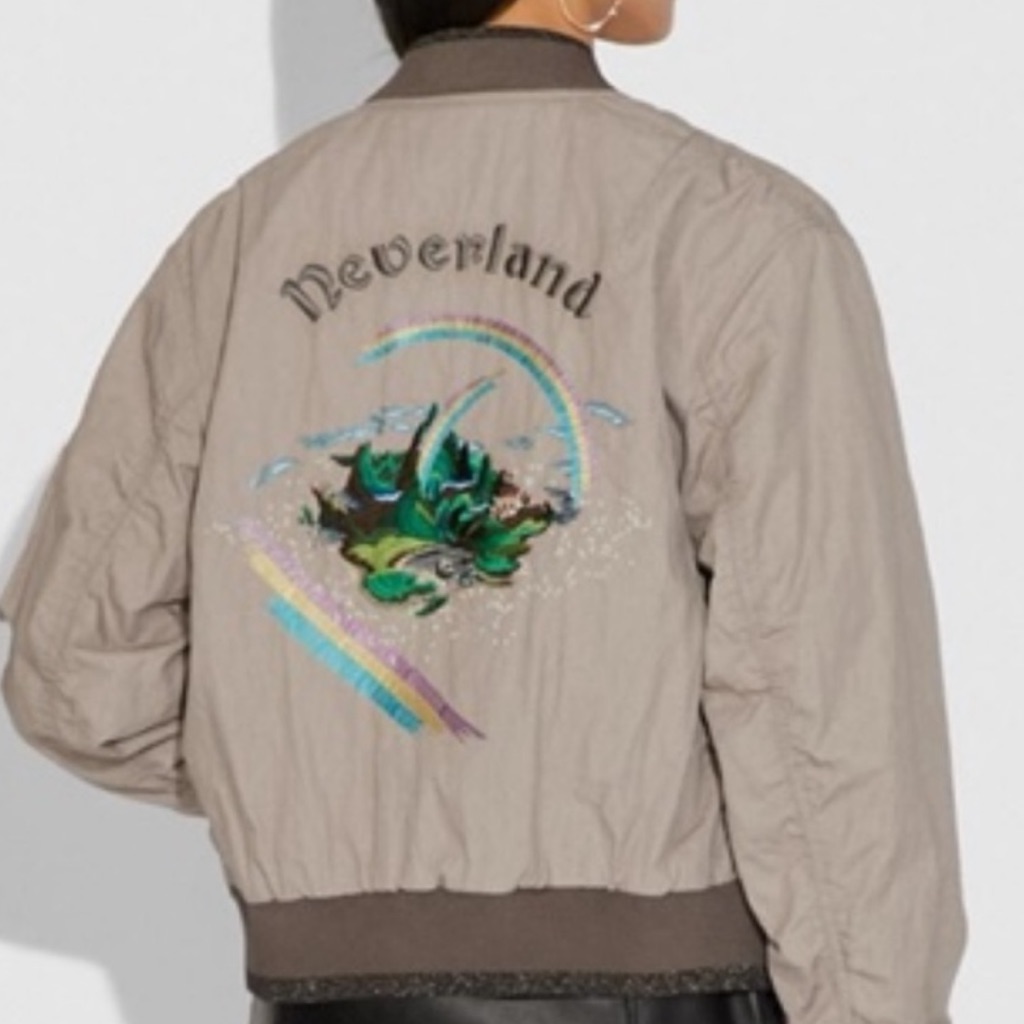Disney X Coach | Neverland Military Green Ma 1 Bomber Jacket